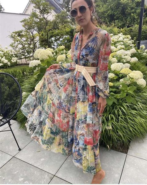 women's autumn new bohemian dress long-sleeved lantern sleeves printed belt elegant fashion long dress1, Black;gray
women's autumn new bohemian dress long-sleeved lantern sleeves printed belt elegant fashion long dress1, Black;gray
