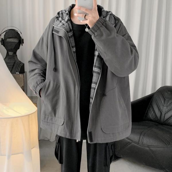 2020 spring jackets stripe lattice lining streetwear korean style windbreaker hanukkah loose mens jackets and coats, Black;brown
2020 spring jackets stripe lattice lining streetwear korean style windbreaker hanukkah loose mens jackets and coats, Black;brown