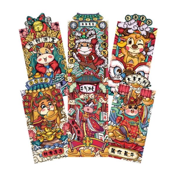 6pcs/set chinese new year red money envelopes year of the ox cartoon cattle packet universal cash bag spring festival gift d7ye
6pcs/set chinese new year red money envelopes year of the ox cartoon cattle packet universal cash bag spring festival gift d7ye
