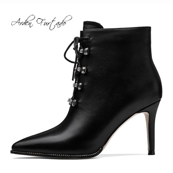 boots arden furtado fashion women's shoes pointed toe stilettos heels zipper cross tied elegant matin ankle size 40 41, Black
boots arden furtado fashion women's shoes pointed toe stilettos heels zipper cross tied elegant matin ankle size 40 41, Black