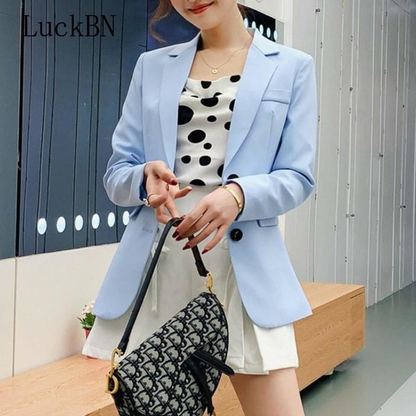 luckbn women blazer single breasted long sleeve blazer office lady formal blazers fashion autumn jackets slim female loose coat, White;black
luckbn women blazer single breasted long sleeve blazer office lady formal blazers fashion autumn jackets slim female loose coat, White;black