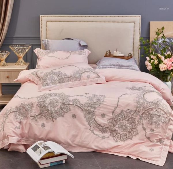 bedding sets girls princess luxury embroidery set 4/6pcs egyptian cotton bed linen pink quilt covers king duvet cover sheet1
bedding sets girls princess luxury embroidery set 4/6pcs egyptian cotton bed linen pink quilt covers king duvet cover sheet1