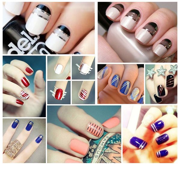 39 color nail striping decals foil tips laser tape line for diy 3d nail art tips decorations nail foil decals set 50 lots, Black
39 color nail striping decals foil tips laser tape line for diy 3d nail art tips decorations nail foil decals set 50 lots, Black