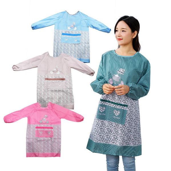 aprons long sleeve apron little flowers anti-fouling dress anti-oil waterproof kitchen accessories
aprons long sleeve apron little flowers anti-fouling dress anti-oil waterproof kitchen accessories
