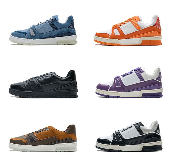 men 20ss trainer orange blue denim purple brown green black fashion trainers designer sneakers genuine leather casual shoes for male
men 20ss trainer orange blue denim purple brown green black fashion trainers designer sneakers genuine leather casual shoes for male