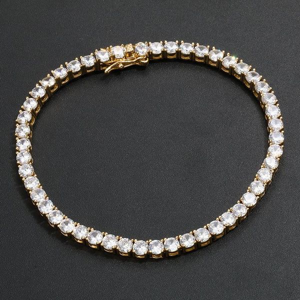 link, chain 2021 fashion zircon tennis bracelet 3-5mm gold rose single row hip hop jewelry for men women gifts, Black
link, chain 2021 fashion zircon tennis bracelet 3-5mm gold rose single row hip hop jewelry for men women gifts, Black