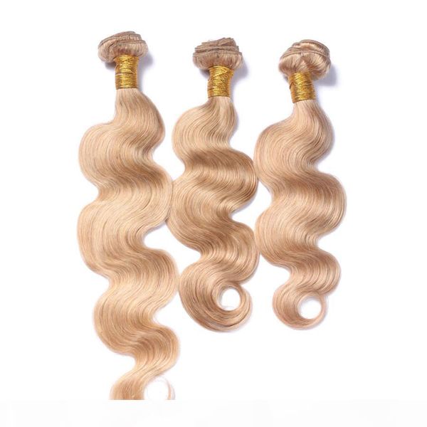 #27 honey blonde body wave human virgin hair weaves brazilian 3 bundles hair for black women cosplay hair pure color weft, Black;brown
#27 honey blonde body wave human virgin hair weaves brazilian 3 bundles hair for black women cosplay hair pure color weft, Black;brown