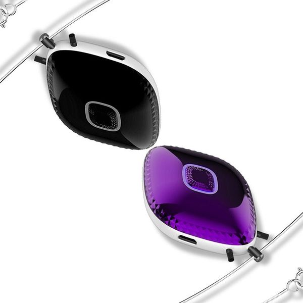 2 pcs personal wearable mini portable rechargeable negative ion necklace hanging neck air purifier, purple & black
2 pcs personal wearable mini portable rechargeable negative ion necklace hanging neck air purifier, purple & black