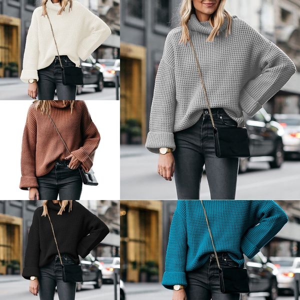h89bs long and summer 2020 women's high color three sweater collar spring sleeve sweater loose new style 8scjn, White;black
h89bs long and summer 2020 women's high color three sweater collar spring sleeve sweater loose new style 8scjn, White;black