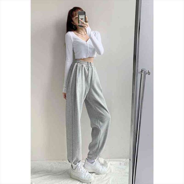 plus size womens sports pants joggers gray sweatpants pockets elastic waist baggy korean style trousers women sweat pants, Black;white
plus size womens sports pants joggers gray sweatpants pockets elastic waist baggy korean style trousers women sweat pants, Black;white