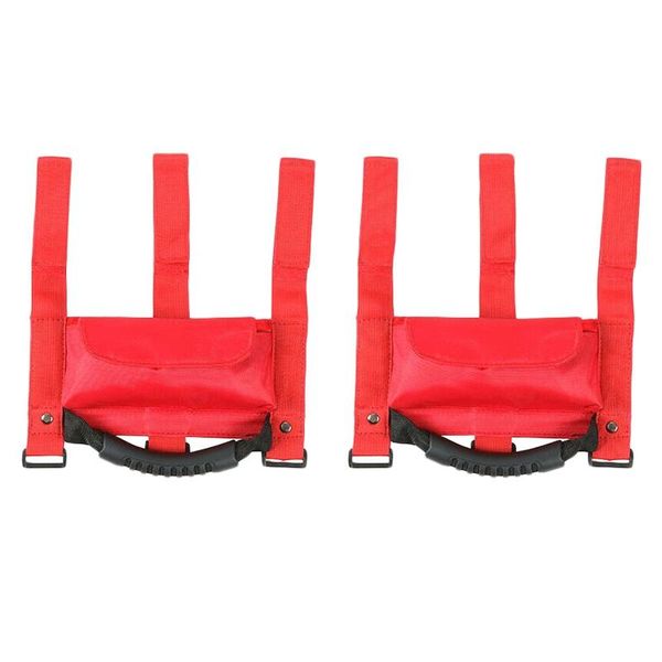 

pair roll bar grab handles sunglasses storage fit for wrangler cj yj tj jk jl red