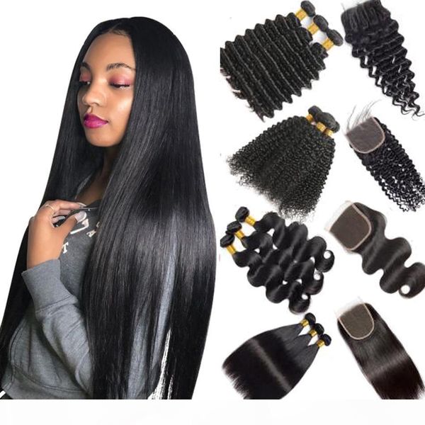 wholesale 9a human hair bundles with closure straight body deep kinky curly brazilian virgin hair weave 3 bundles weft with lace closure, Black;brown
wholesale 9a human hair bundles with closure straight body deep kinky curly brazilian virgin hair weave 3 bundles weft with lace closure, Black;brown