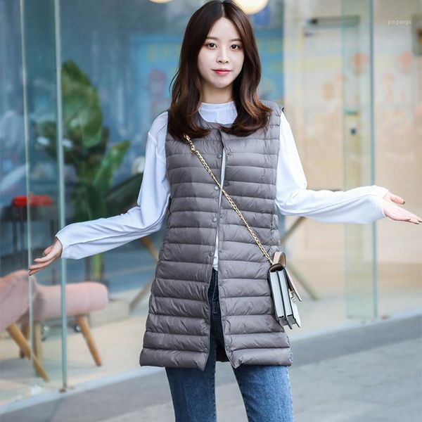 90% white duck down mafabric ultra light down women's vest sleeveless white duck vest women long warm vests windproof1, Black
90% white duck down mafabric ultra light down women's vest sleeveless white duck vest women long warm vests windproof1, Black