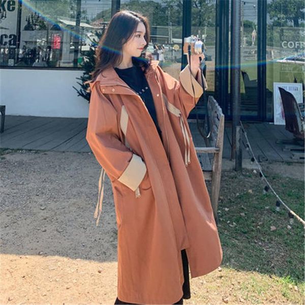2020 fashion spring autumn long trench coats women casual hooded long sleeve zipper windbreaker outerwear b5091, Tan;black
2020 fashion spring autumn long trench coats women casual hooded long sleeve zipper windbreaker outerwear b5091, Tan;black