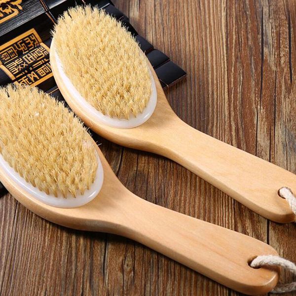 natural bristle middle long handle wooden scrub skin massage shower body bath brush round head bath brushes bathroom accessories
natural bristle middle long handle wooden scrub skin massage shower body bath brush round head bath brushes bathroom accessories
