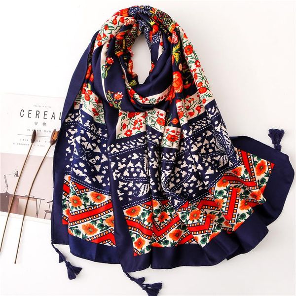 scarves style spring and autumn national printed cotton linen tassel shawl women's fashion beach holiday sunscreen scarf, Blue;gray
scarves style spring and autumn national printed cotton linen tassel shawl women's fashion beach holiday sunscreen scarf, Blue;gray