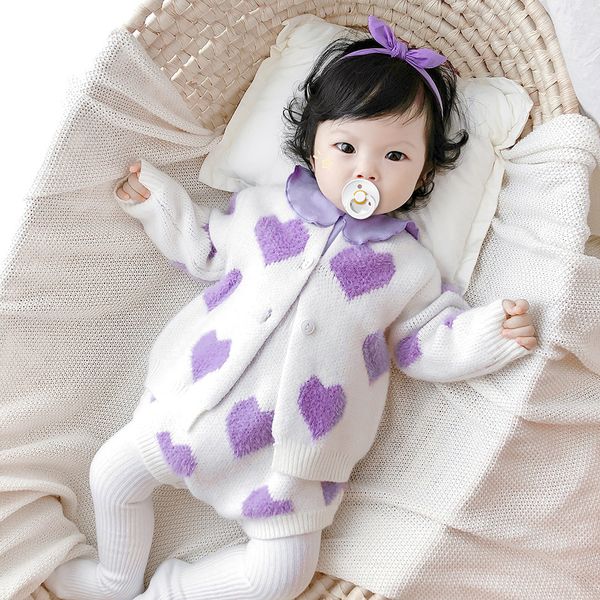 milancel 2020 winter girl knit clothing set heart bodysuit sweaters 2 pcs baby suit soft newborn clothes lj201223, White
milancel 2020 winter girl knit clothing set heart bodysuit sweaters 2 pcs baby suit soft newborn clothes lj201223, White