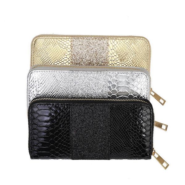 kandra 2019 pu leather croc embossed patchwork sequined glitter wallet gold sier women long wallets cards holder wholesale, Red;black
kandra 2019 pu leather croc embossed patchwork sequined glitter wallet gold sier women long wallets cards holder wholesale, Red;black