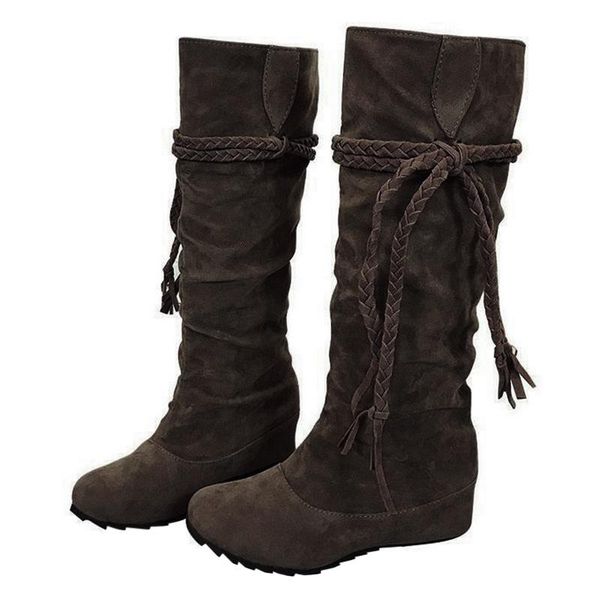 tassel pu leather suede womens shoes over the knee high boots internal height increase fashionable warm winter boots-wt, Black
tassel pu leather suede womens shoes over the knee high boots internal height increase fashionable warm winter boots-wt, Black