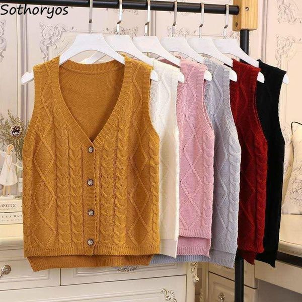 sweater vest women ribbed simple solid leisure knitted sleeveless cardigans jumpers all-match elegant button students chic retro1, White
sweater vest women ribbed simple solid leisure knitted sleeveless cardigans jumpers all-match elegant button students chic retro1, White