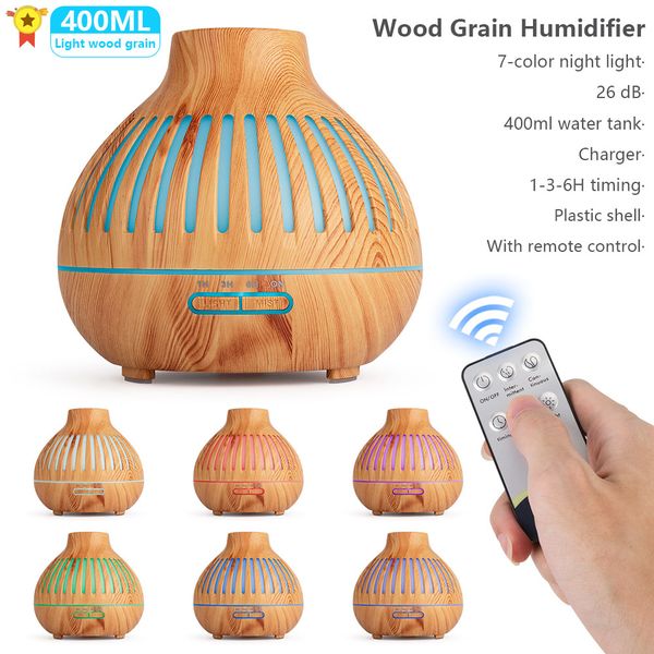 2020 electric humidifier essential aroma oil diffuser ultrasonic wood grain air humidifier mini mist maker led light for home
2020 electric humidifier essential aroma oil diffuser ultrasonic wood grain air humidifier mini mist maker led light for home