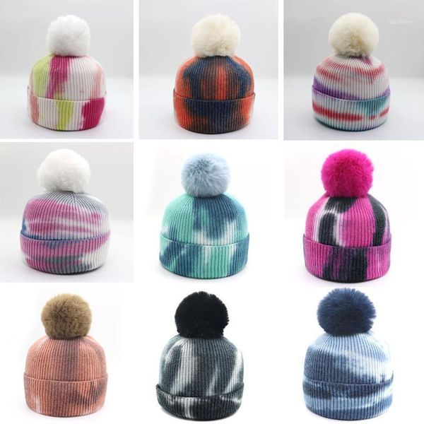 women's winter tie dye double layer warm knit hat cotton wool thicken fur ball pompom ski hat skullies beanies cap for women1, Blue;gray
women's winter tie dye double layer warm knit hat cotton wool thicken fur ball pompom ski hat skullies beanies cap for women1, Blue;gray