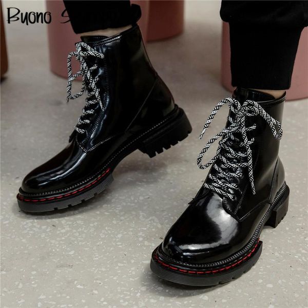 patent leather women ankle boots laces casual matin shoes quality black chunky boots platform shoes short botas mujer designer
patent leather women ankle boots laces casual matin shoes quality black chunky boots platform shoes short botas mujer designer