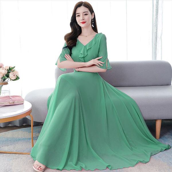 2020 solid chiffon sweet maxi dress summer vintage 4xl plus size midi sundress women elegant bodycon party vestidos, Black;gray
2020 solid chiffon sweet maxi dress summer vintage 4xl plus size midi sundress women elegant bodycon party vestidos, Black;gray
