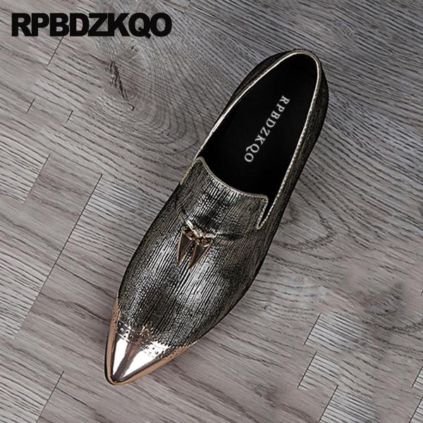 dress shoes pointed toe real leather genuine 46 slip on brogue party wingtip metal tip big size luxury gold loafers men, Black
dress shoes pointed toe real leather genuine 46 slip on brogue party wingtip metal tip big size luxury gold loafers men, Black