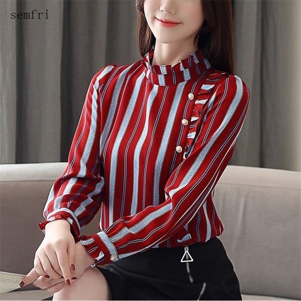 semfri chiffon office womens shirt spring autumn new fashion ol style stripe blusas korean version design blouse shirt y200828, White
semfri chiffon office womens shirt spring autumn new fashion ol style stripe blusas korean version design blouse shirt y200828, White
