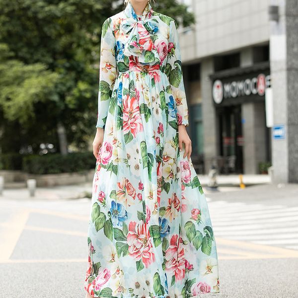 runway retro printing bowknot flowers long sleeves party elegant temperament thin dress women wear z4xa, Black;gray
runway retro printing bowknot flowers long sleeves party elegant temperament thin dress women wear z4xa, Black;gray