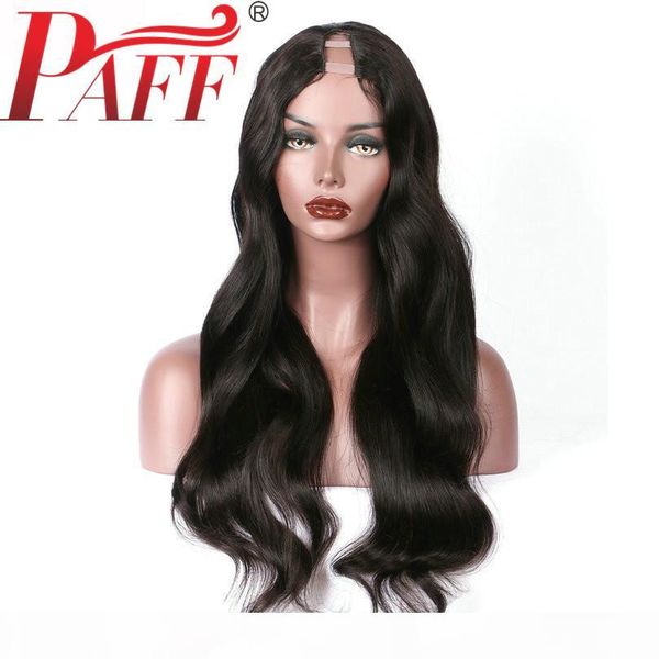 paff u part human hair wigs for women body wave brazilian remy hair middle part 1*3 opening natural color, Black;brown
paff u part human hair wigs for women body wave brazilian remy hair middle part 1*3 opening natural color, Black;brown