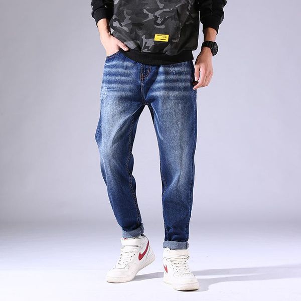 men's jeans fat plus size jeans, pants, straight loose stretch clothing, Blue
men's jeans fat plus size jeans, pants, straight loose stretch clothing, Blue