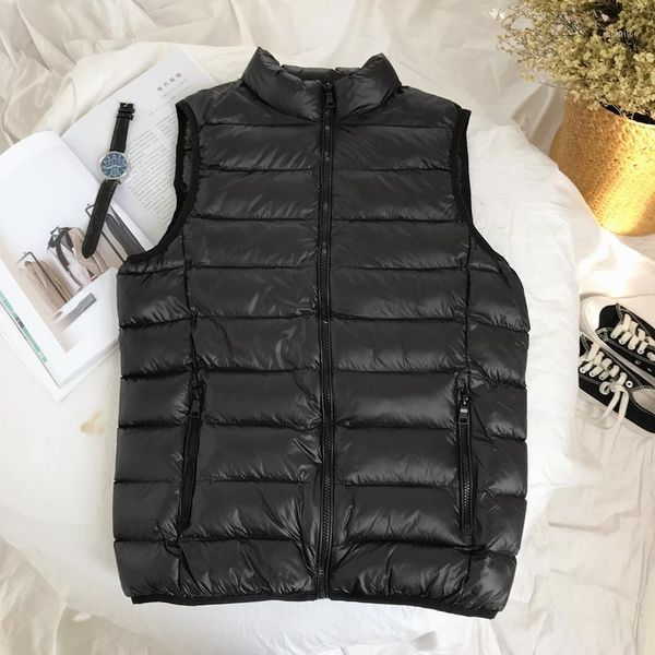 men's vests solid color men's winter thin and light down vest male slim cotton youth warm business jacket coat men1, Black;white
men's vests solid color men's winter thin and light down vest male slim cotton youth warm business jacket coat men1, Black;white