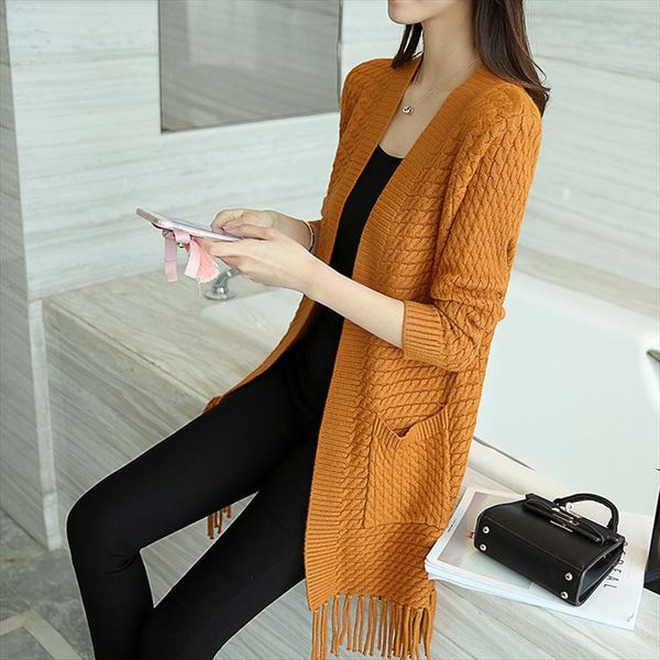 new spring 2020 women sweater cardigans casual warm long design female knitted sweater coat cardigan lady, White;black
new spring 2020 women sweater cardigans casual warm long design female knitted sweater coat cardigan lady, White;black