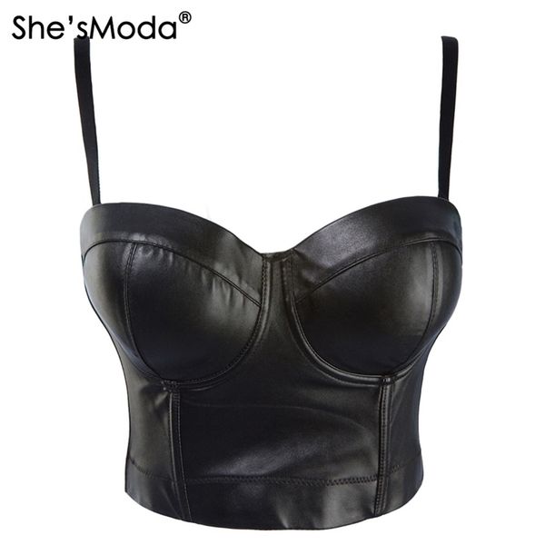 she'smoda pu leather bralet women's bustier bra night club party cropped vest plus size 201028, White
she'smoda pu leather bralet women's bustier bra night club party cropped vest plus size 201028, White