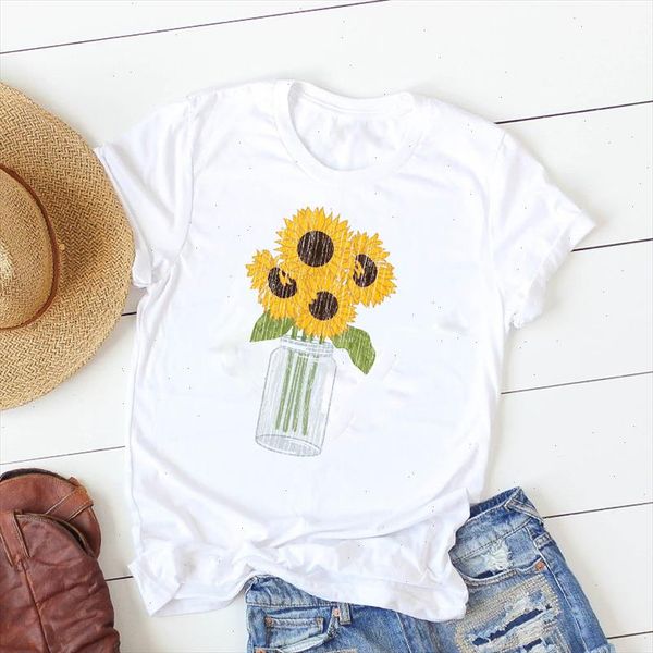 2021 women shirt sunflower plants floral short sleeve fashion summer women graphic printed tshirt female womens t shirt, White
2021 women shirt sunflower plants floral short sleeve fashion summer women graphic printed tshirt female womens t shirt, White