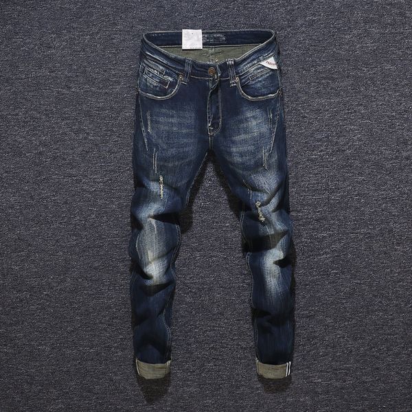 2021 new fashion streetwear black blue slim fit spliced men hip hop pants italian vintage designer ripped jeans vkuf
2021 new fashion streetwear black blue slim fit spliced men hip hop pants italian vintage designer ripped jeans vkuf