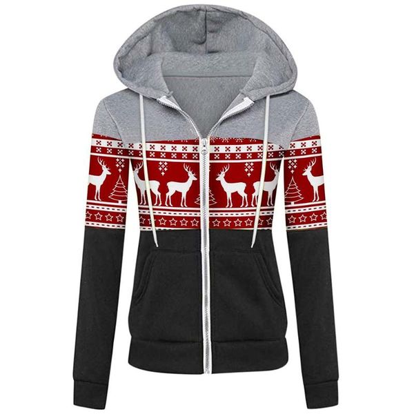 women's jackets cofekate womens clothing christmas coat long sleeve colorblock hooded sweatshirt casual zip up printed and coats, Black;brown
women's jackets cofekate womens clothing christmas coat long sleeve colorblock hooded sweatshirt casual zip up printed and coats, Black;brown