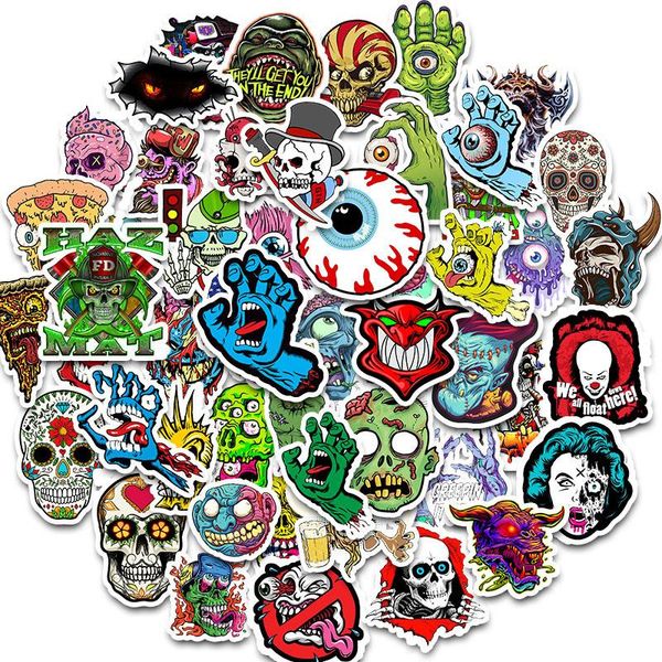 50pcs waterproof lapskull horrible stickers graffiti patches stickers car stickers decals motorcycle bicycle luggage skateboard toys
50pcs waterproof lapskull horrible stickers graffiti patches stickers car stickers decals motorcycle bicycle luggage skateboard toys