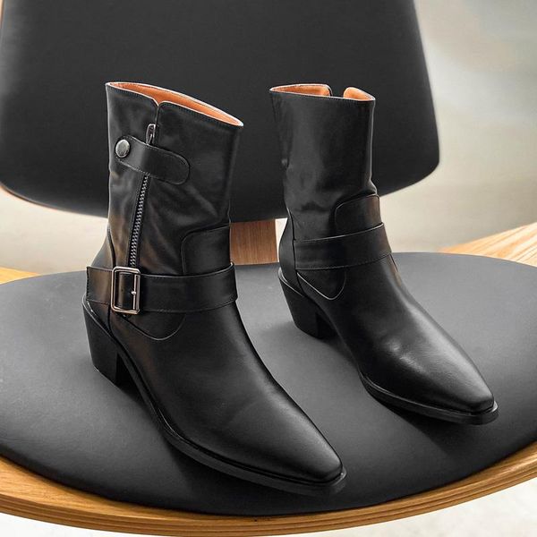 boots deat 2021 spring autumn fashion casual pointed toe high thick heels black leather single shoes women short cool sf820
boots deat 2021 spring autumn fashion casual pointed toe high thick heels black leather single shoes women short cool sf820