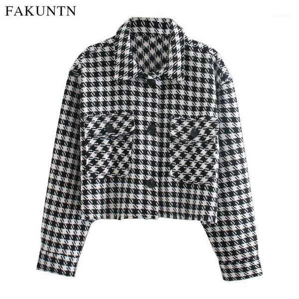 women's plaid jacket coats 2021 autumn fashion long sleeve outerwear female coat short houndstooth winter jacket women clothing1, Black;brown
women's plaid jacket coats 2021 autumn fashion long sleeve outerwear female coat short houndstooth winter jacket women clothing1, Black;brown