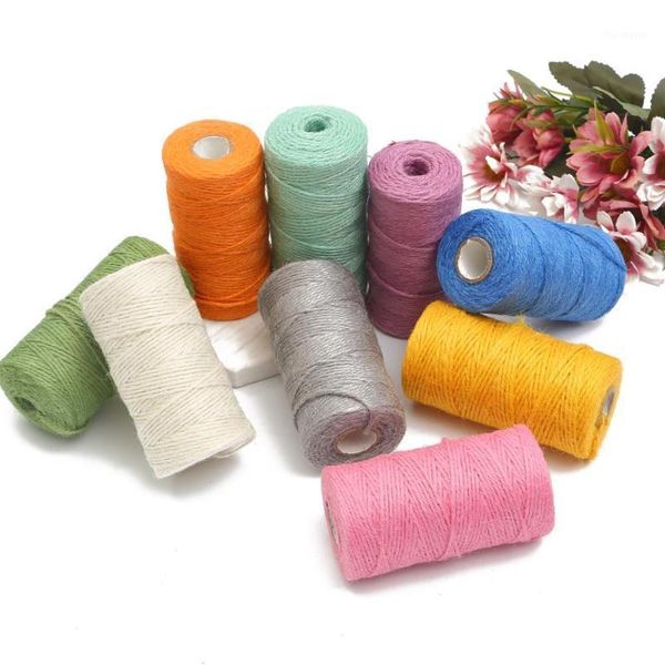 100m natural burlap hessian jute twine cord rope string gift packing strings christmas event & party supplies1, Black;white
100m natural burlap hessian jute twine cord rope string gift packing strings christmas event & party supplies1, Black;white