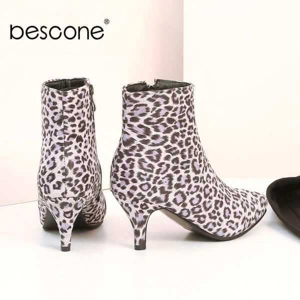 bescone suede ladies mid-calf boots leopard print pointed toe thin heel shoes winter handmade high heel women boots bm226, Black
bescone suede ladies mid-calf boots leopard print pointed toe thin heel shoes winter handmade high heel women boots bm226, Black