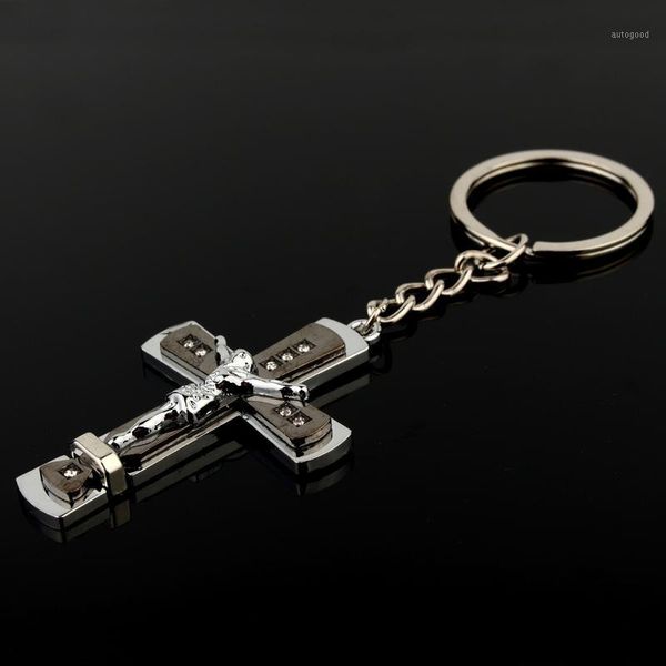 1pc charm jesus cross alloy pendant keychains rhinestone keyrings accessory bag car key chains rings holder wen women jewelry1, Silver
1pc charm jesus cross alloy pendant keychains rhinestone keyrings accessory bag car key chains rings holder wen women jewelry1, Silver