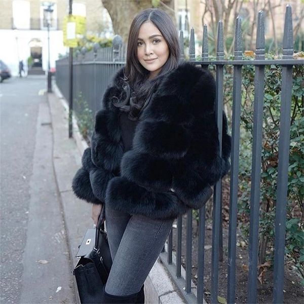 new women warm real fox fur coat short winter fur jacket outerwear natural blue fox fur coats for women promotion 201221, Black
new women warm real fox fur coat short winter fur jacket outerwear natural blue fox fur coats for women promotion 201221, Black