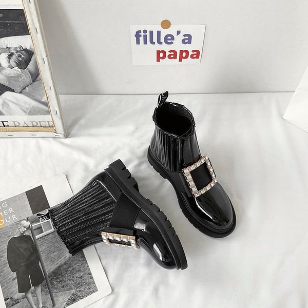 women's mid calf boots rock shoes woman low heels booties booties ladies round toe boots-women summer mid-calf rubber, Black
women's mid calf boots rock shoes woman low heels booties booties ladies round toe boots-women summer mid-calf rubber, Black