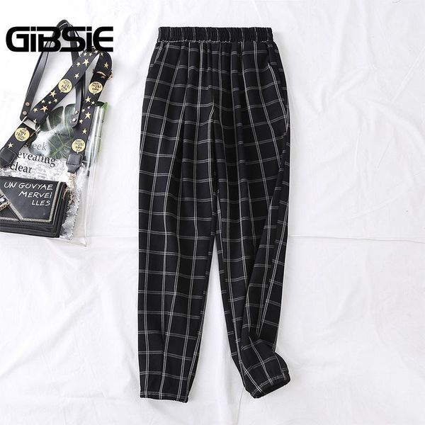 women's pants & capris gibsie black elastic high waist plaid women 5xl 4xl plus size korean ladies elegant casual summer 20211, Black;white
women's pants & capris gibsie black elastic high waist plaid women 5xl 4xl plus size korean ladies elegant casual summer 20211, Black;white