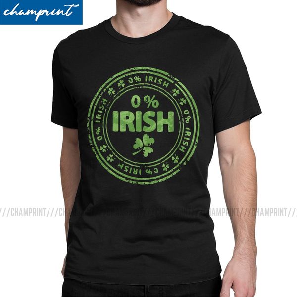 men's 0% irish st patrick's day cool short sleeve green shamrock crew neck clothes gift idea sport hooded sweatshirt hoodie men t