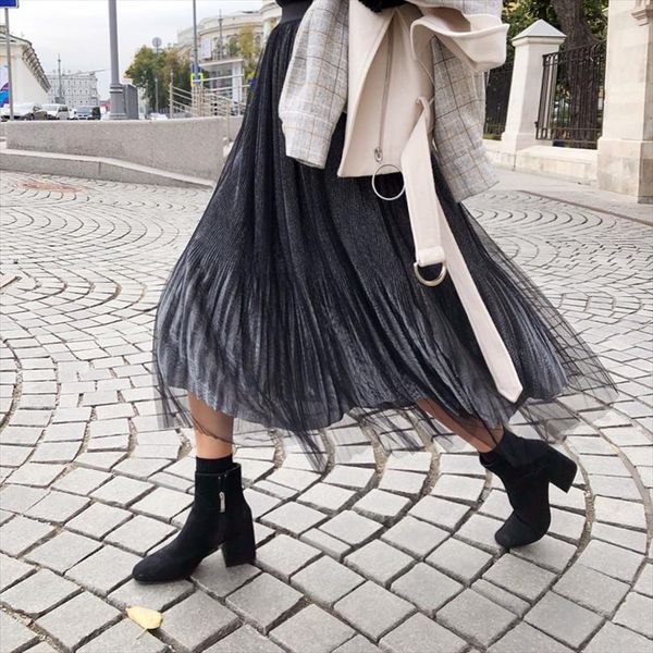mishow female skirts autumn winter new high waist korean style pleated solid womens mid calf skirt ladies mx18d1707, Black
mishow female skirts autumn winter new high waist korean style pleated solid womens mid calf skirt ladies mx18d1707, Black
